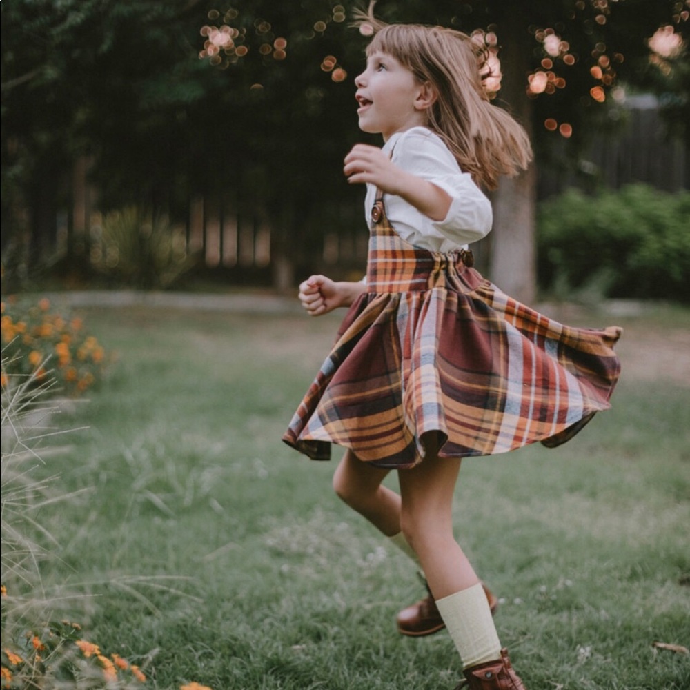 Girls jumper skirt set